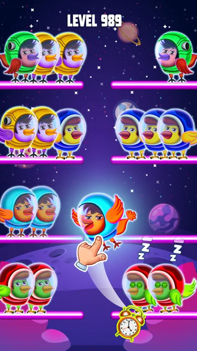 Space Bird Sort - Bird Games Screenshots