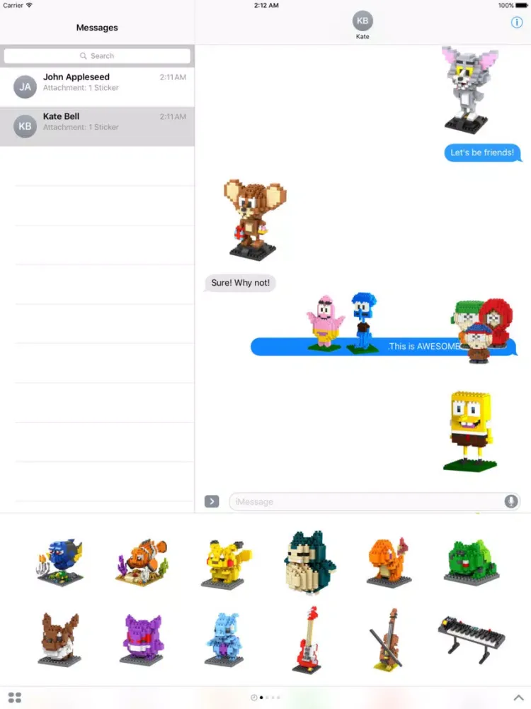 Скриншоты Blocks for Messages iPad 