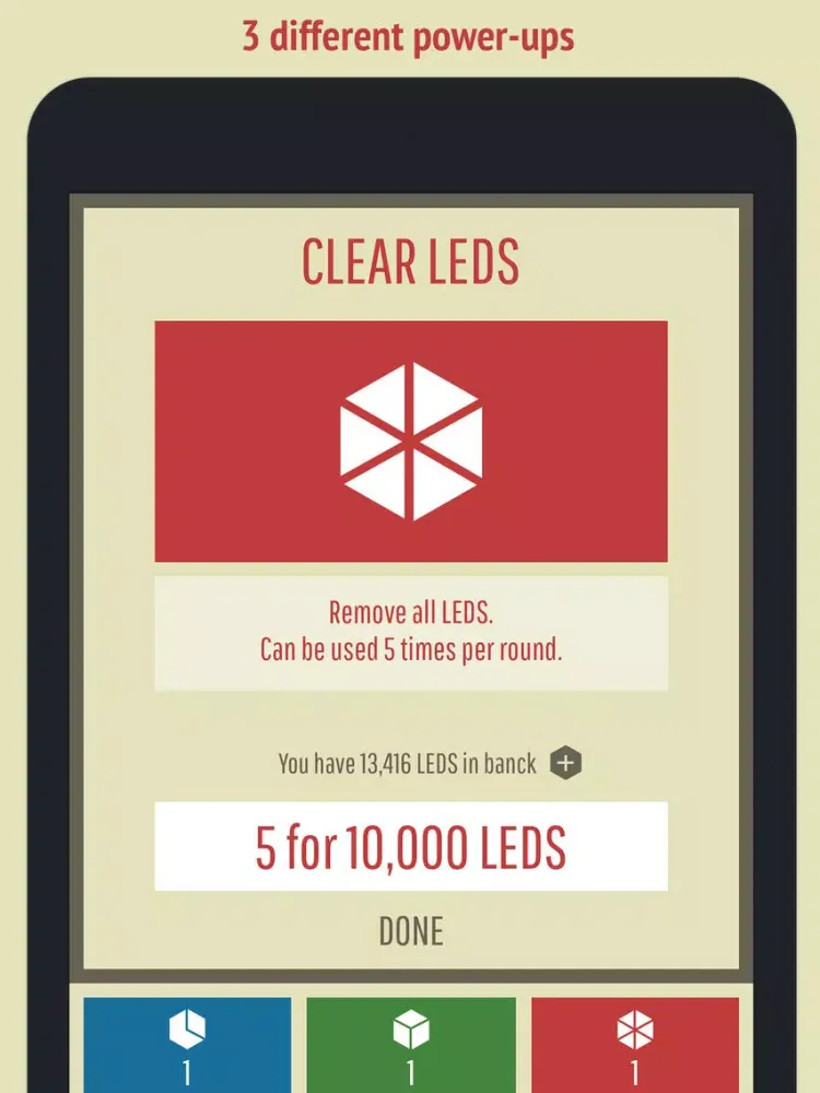 Capturas de tela do LEDS - Think fast or pop iPad 