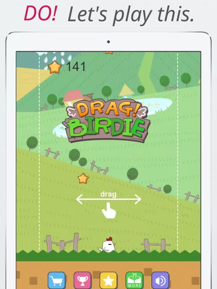 Capturas de pantalla de Drag Birdie' iPad 