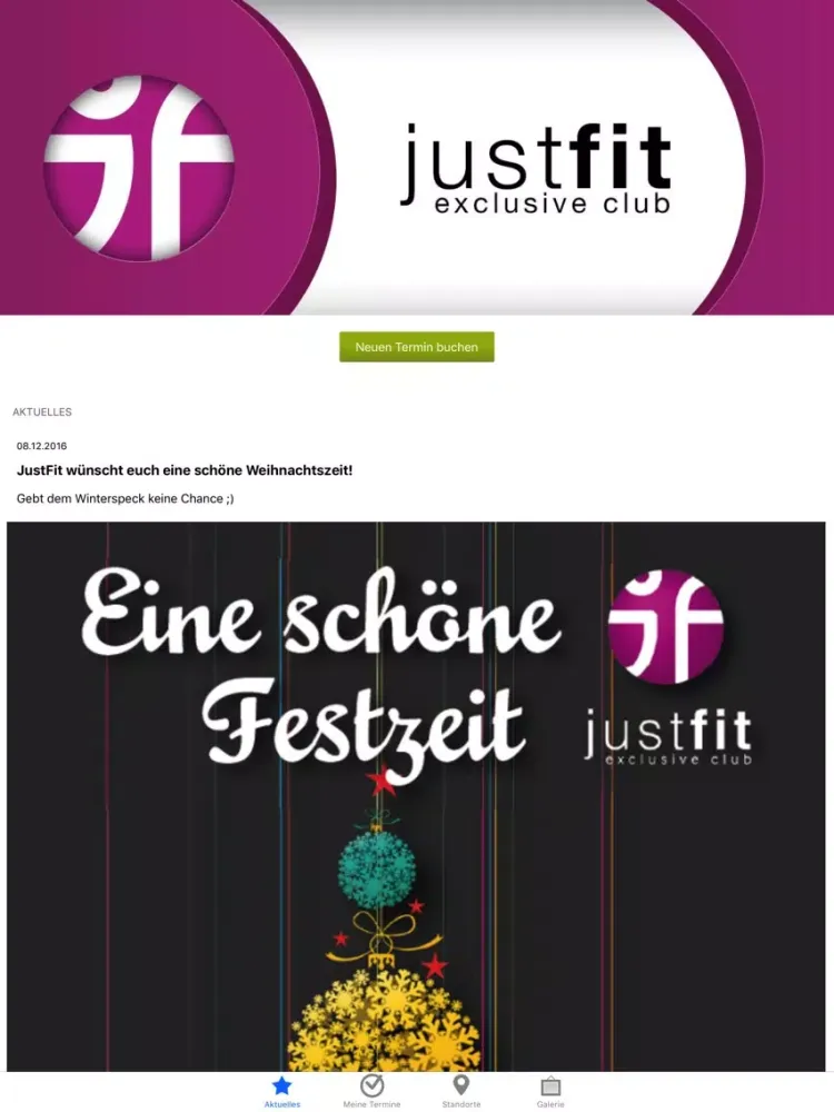 JustFit Club Pestalozzistraße iPad 应用截图