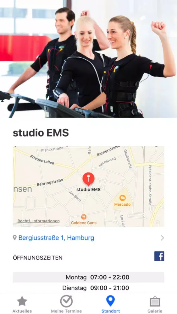 Screenshot di studio EMS
