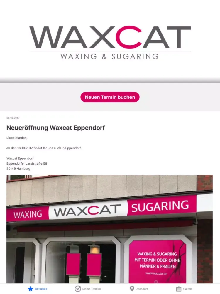 Waxcat Waxing iPad  Screenshots