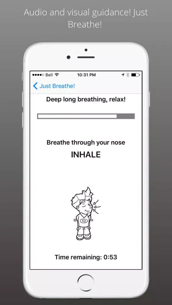 Zrzuty ekranu JustBreathe!