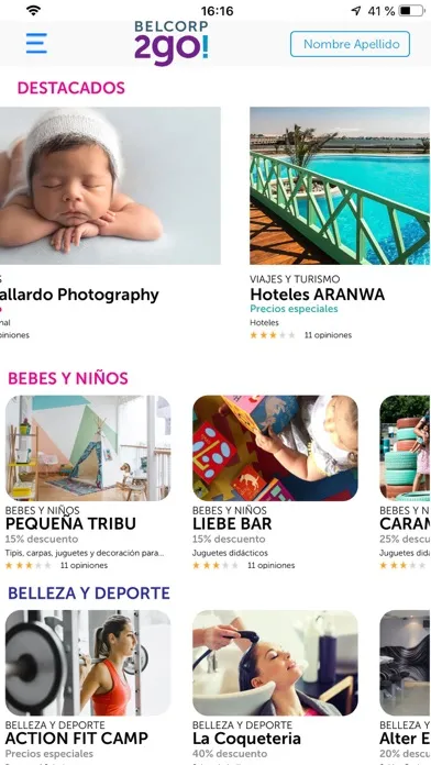 Ảnh chụp màn hình của BELCORP 2go!
