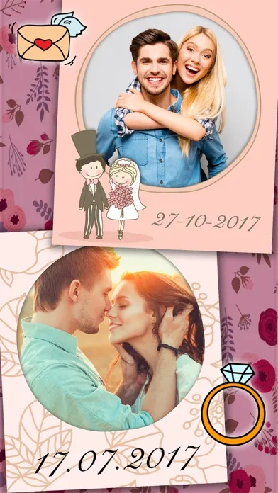 Wedding frames – romantic love photo album editor স্ক্রিনশট