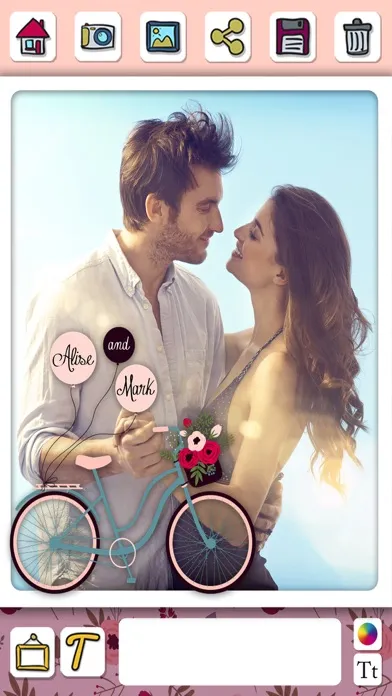 Wedding frames – romantic love photo album editor স্ক্রিনশট