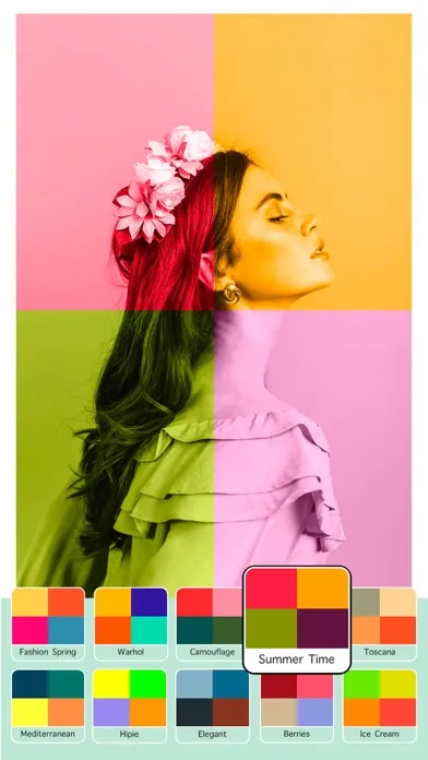 Tangkapan layar Pop Art filters and effects