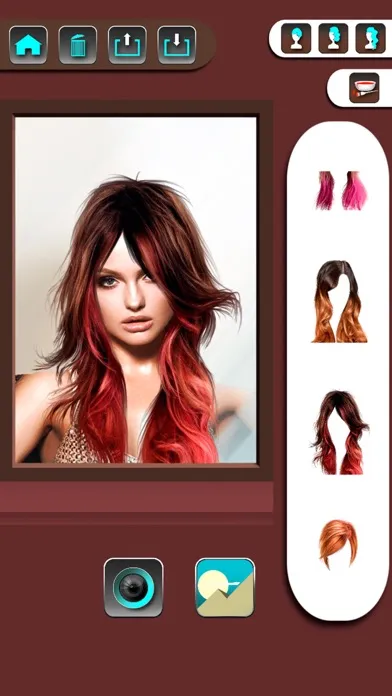 Capturas de pantalla de Change your look editor with hairstyles