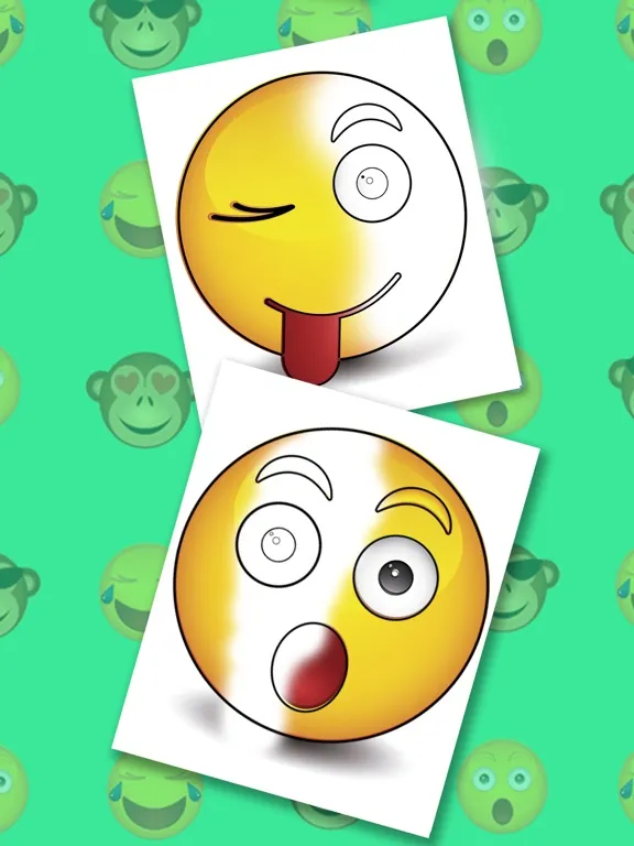 Emojis coloring book - Paint funny emoticons iPad 应用截图
