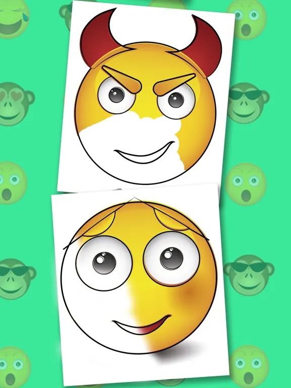 Emojis coloring book - Paint funny emoticons iPad 应用截图