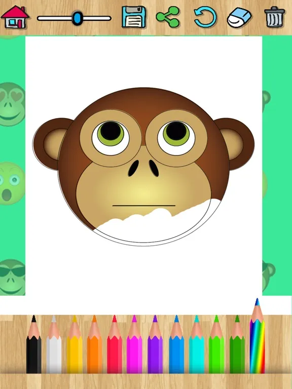 Emojis coloring book - Paint funny emoticons iPad 应用截图
