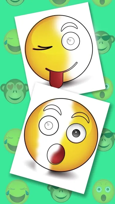 Emojis coloring book - Paint funny emoticons应用截图