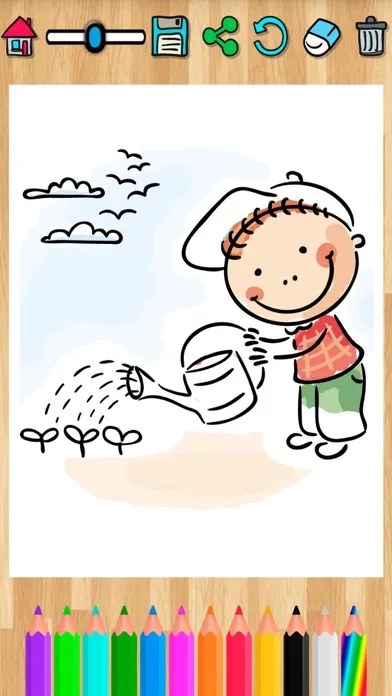 Capturas de tela do Coloring pages for kids  Painting activity book