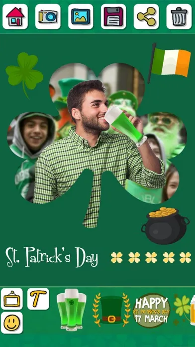 Saint Patricks themed frames应用截图