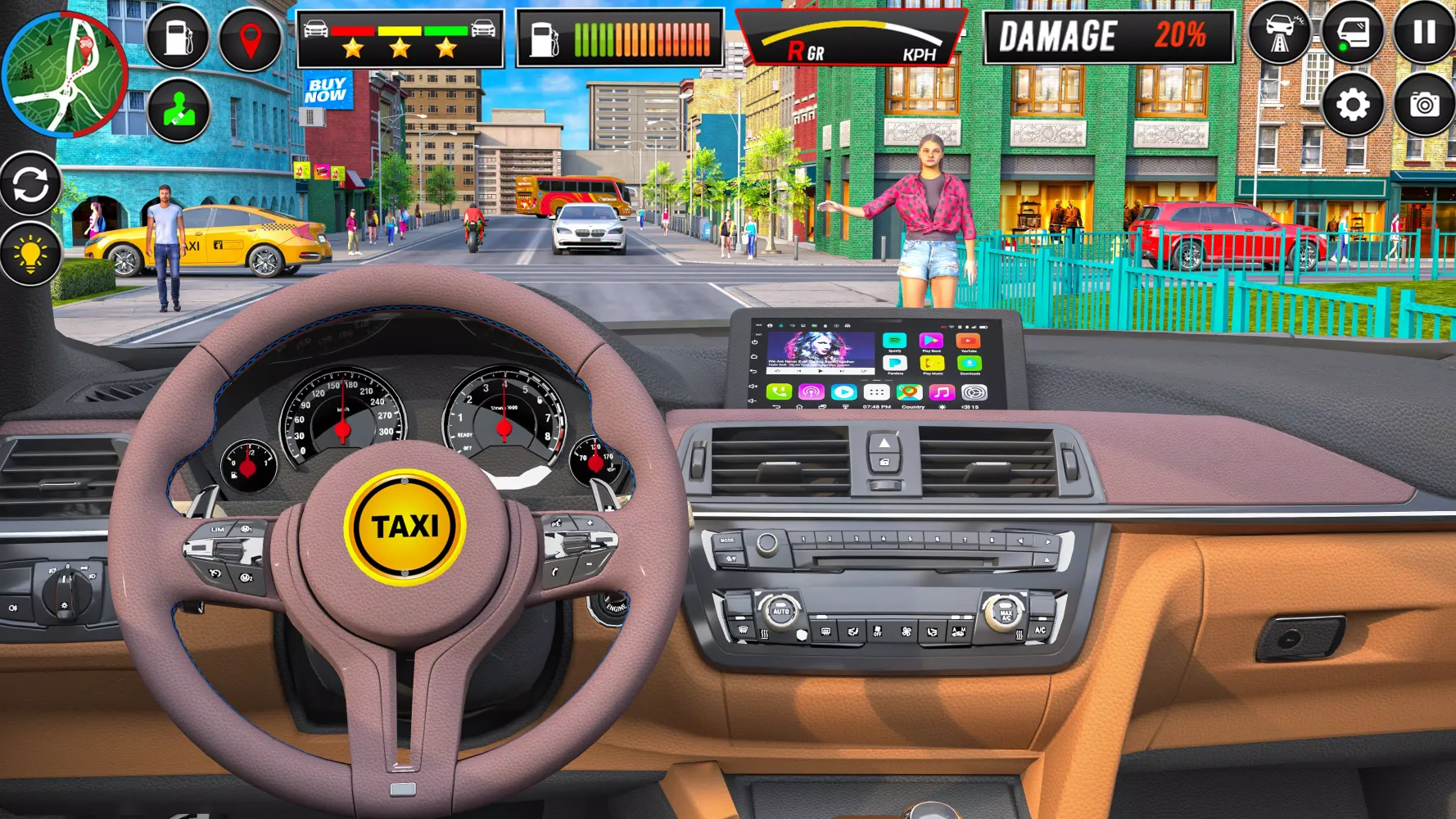 Tangkapan skrin City Taxi Simulator Car Drive