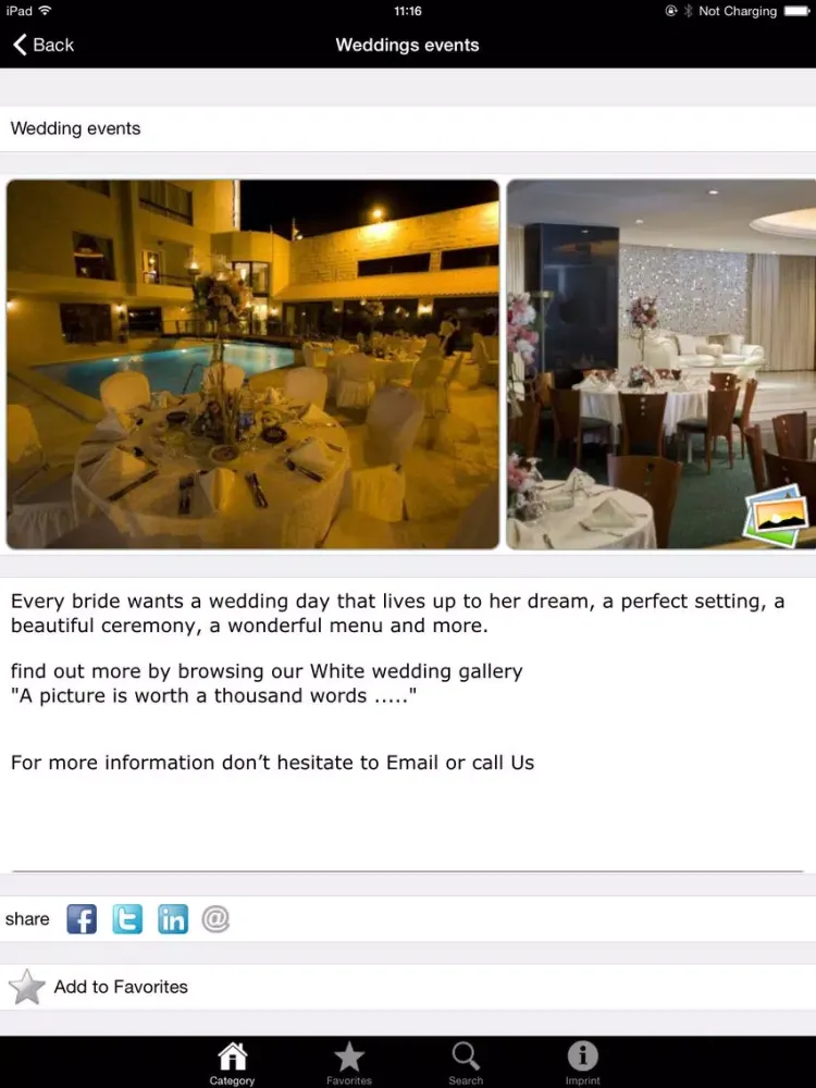 Amman International Hotel iPad  Screenshots