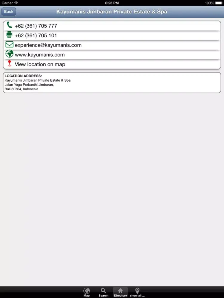 BeMap Bali iPad  سکرین شاٹس