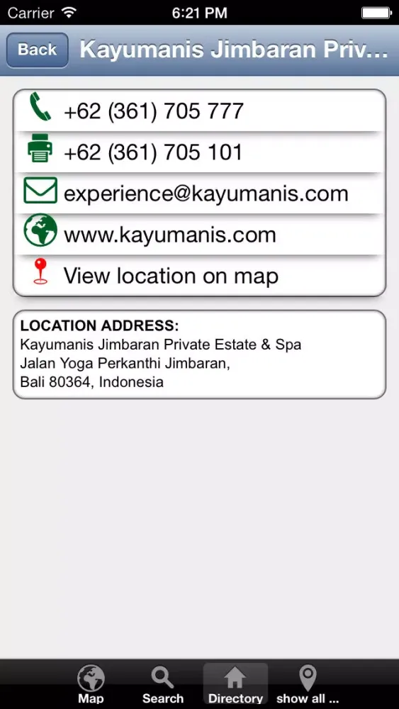 BeMap Bali سکرین شاٹس