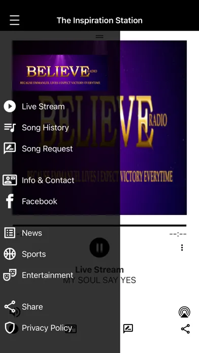 BELIEVE Radio Ekran Görüntüleri