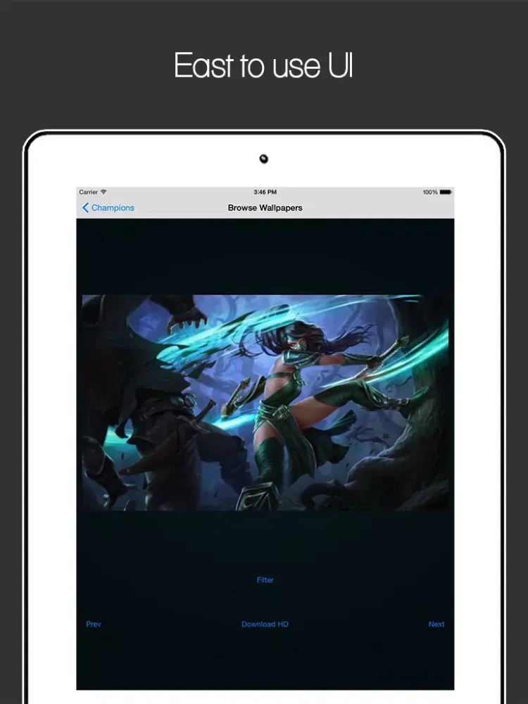 Captures d'écran de Customizable Wallpapers for League of Legends HD Free iPad 