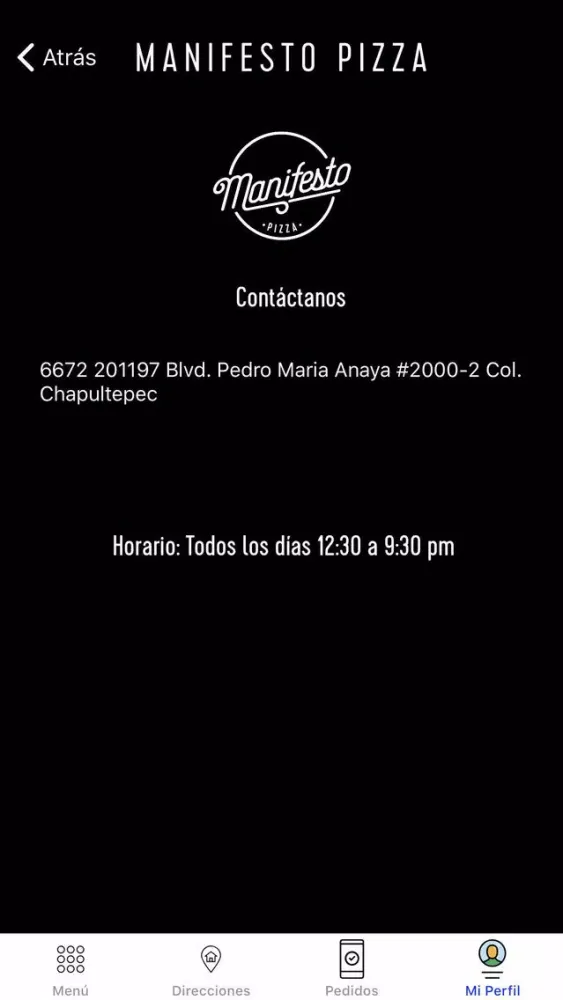 Manifesto Pizza স্ক্রিনশট