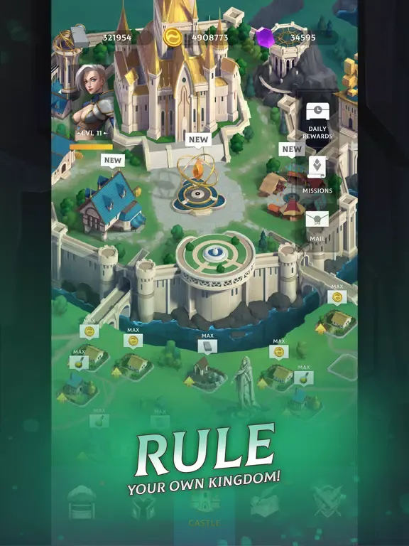 Capturas de tela do Puzzle Legends: Match-3 RPG iPad 