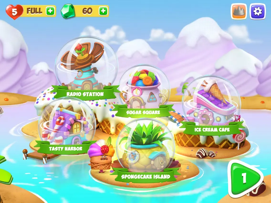 Ice Cream Challenge - Match 3 iPad  Screenshots
