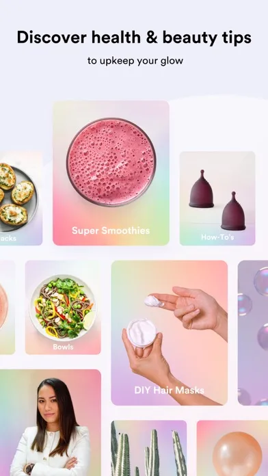Capturas de tela do Bellabeat Wellness Coach