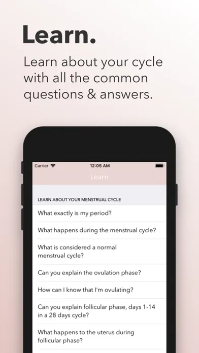 Captures d'écran de Period. & Ovulation Diary