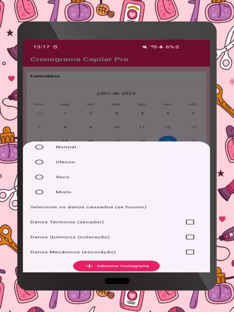Tangkapan layar Capillary Pro Schedule