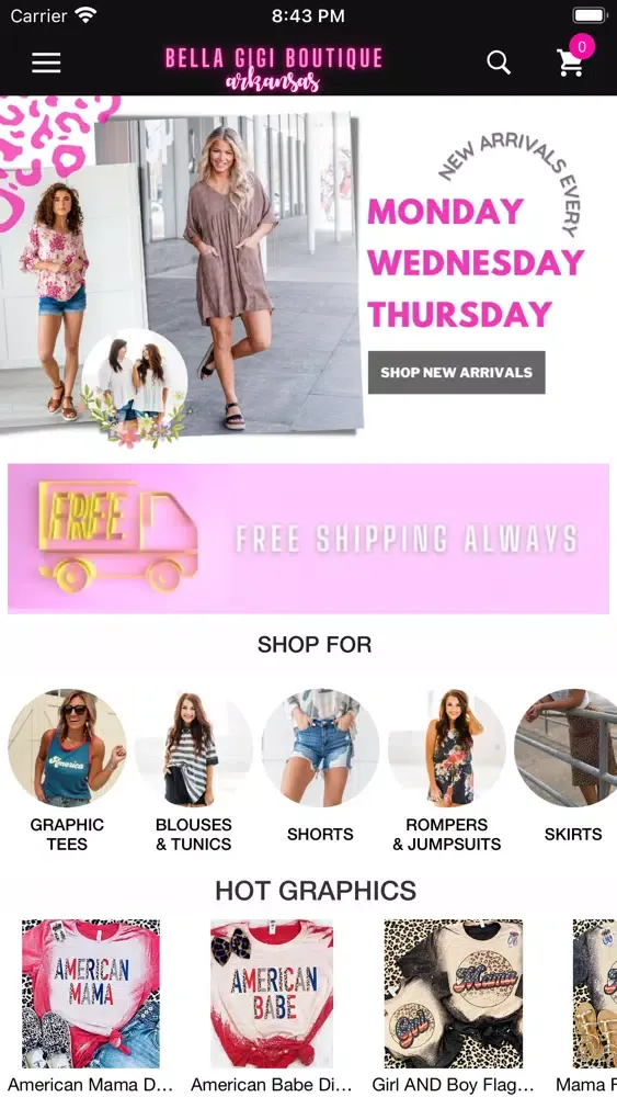 Tangkapan layar Bella GiGi Boutique