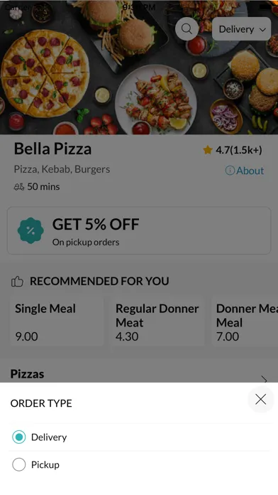 Скриншоты Bella Pizza.