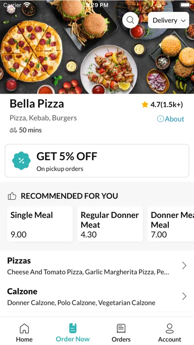 Скриншоты Bella Pizza.