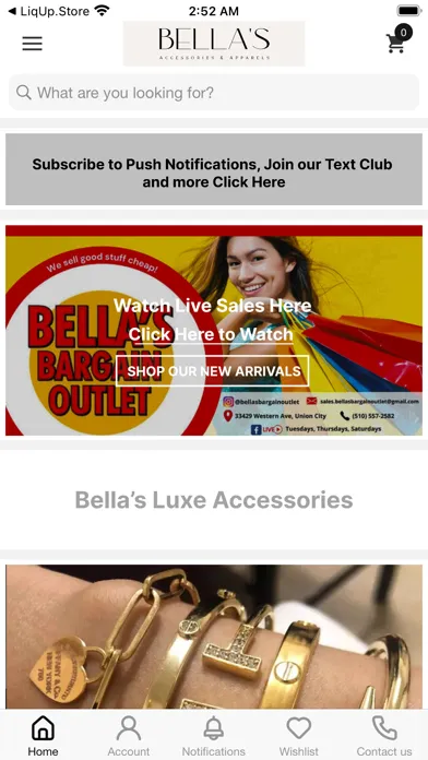 Ảnh chụp màn hình của Bella's Accessories & Apparels
