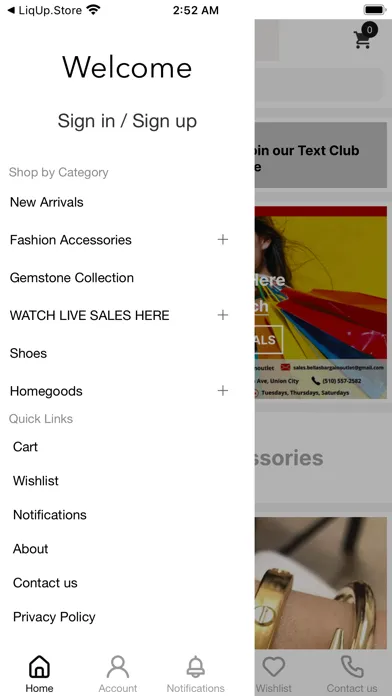 Ảnh chụp màn hình của Bella's Accessories & Apparels