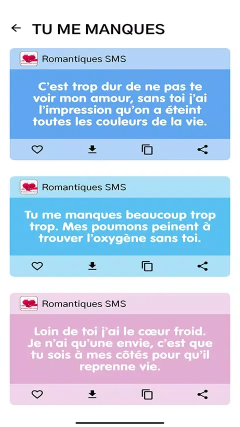 Romantique SmS D'Amour 2025应用截图