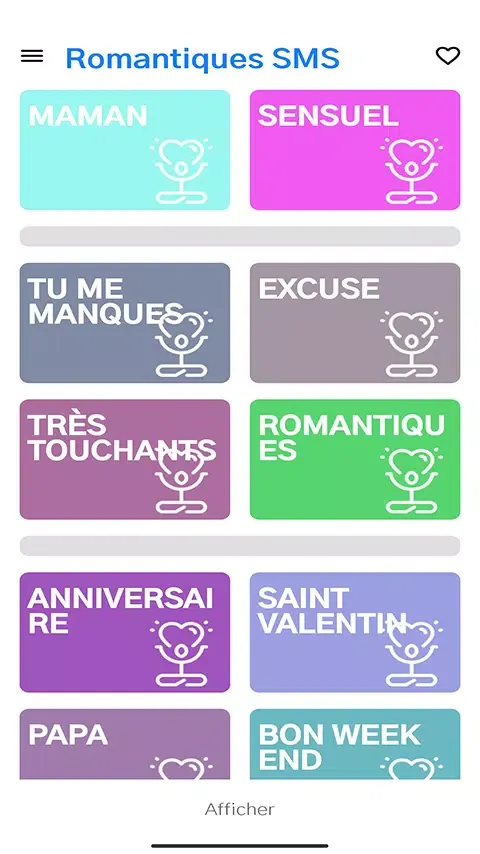 Romantique SmS D'Amour 2025应用截图