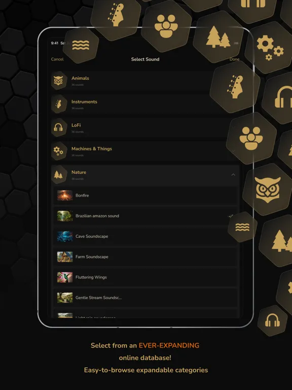 Tangkapan layar BeeCalm - Relax & Sleep Better iPad 
