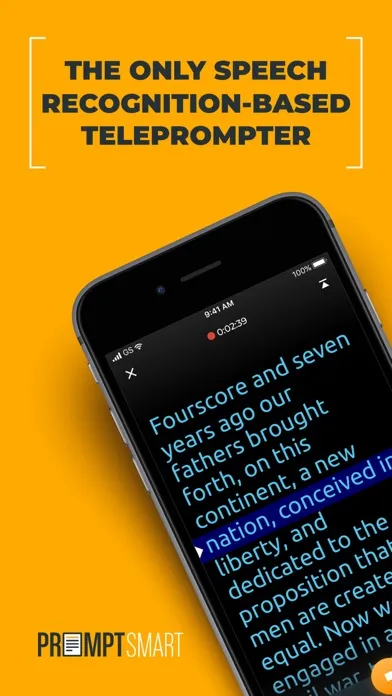 Capturas de pantalla de PromptSmart Pro - Teleprompter
