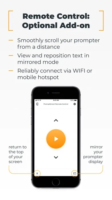 Capturas de pantalla de PromptSmart Pro - Teleprompter