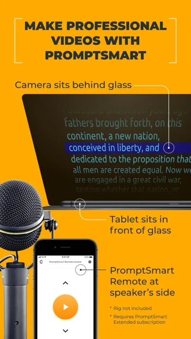 Capturas de pantalla de PromptSmart Pro - Teleprompter