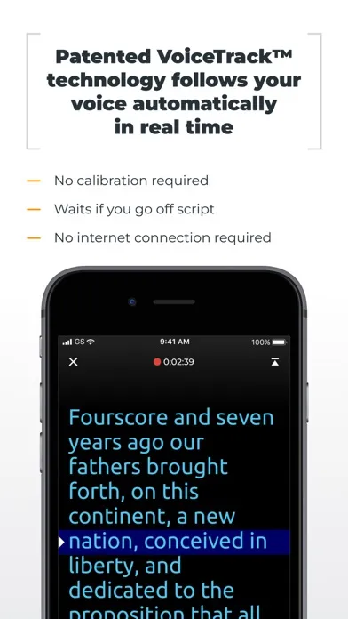 PromptSmart Lite Teleprompter سکرین شاٹس