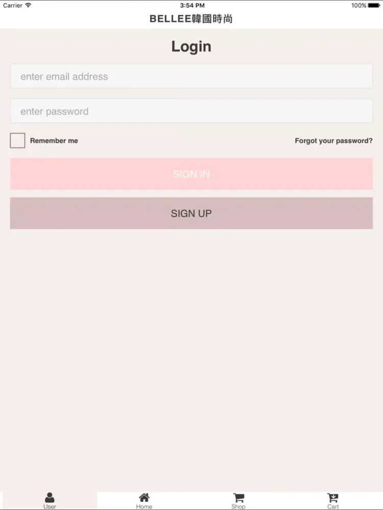 Bellee.shop 韓國時尚 iPad  Screenshots