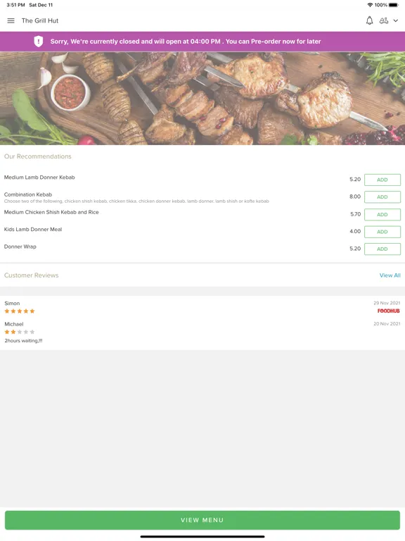 Bellini Egham. iPad  Screenshots