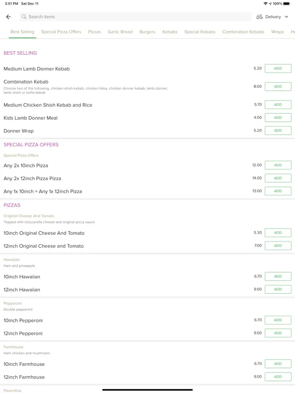 Bellini Egham. iPad  Screenshots