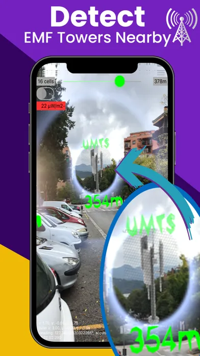 Cell Tower EMF Locator LTE Map Screenshots