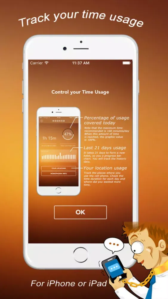Hooked Pro - Track Phone Habit and Know Your Usage应用截图