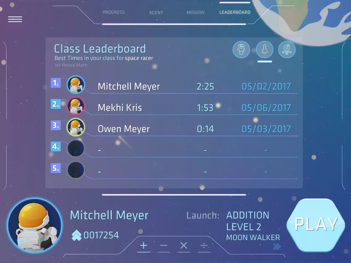 BlueStreak Math iPad  Screenshots