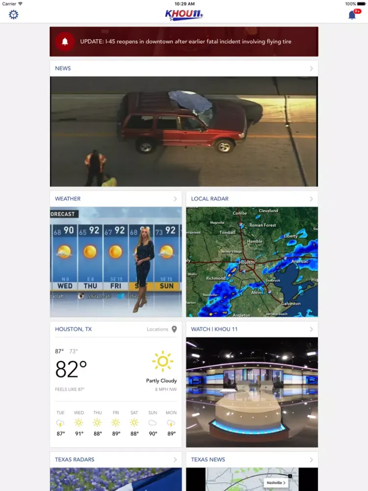 Houston News and Weather iPad  Screenshots